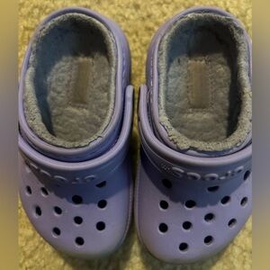 Purple toddler crocs